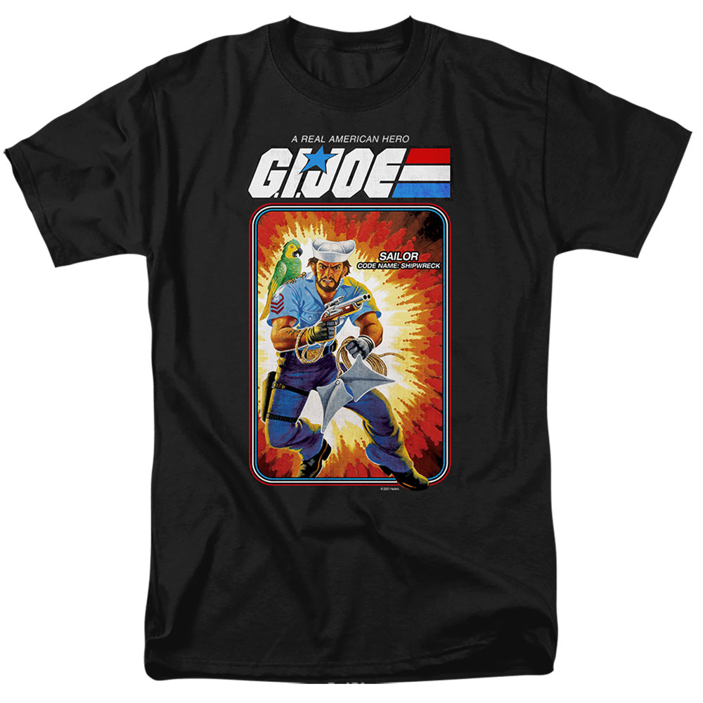 G.I. Joe Shipwreck Card Mens T Shirt Black