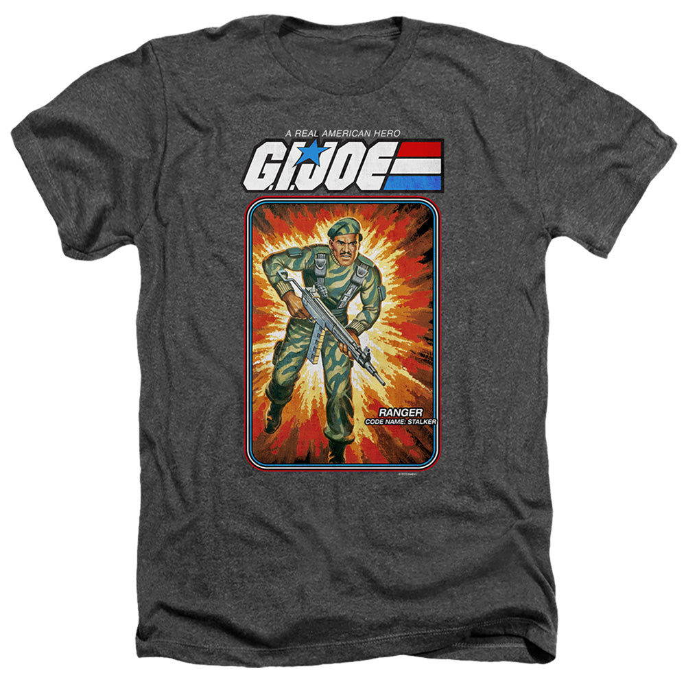 G.I. Joe Stalker Card Heather Mens T Shirt Black