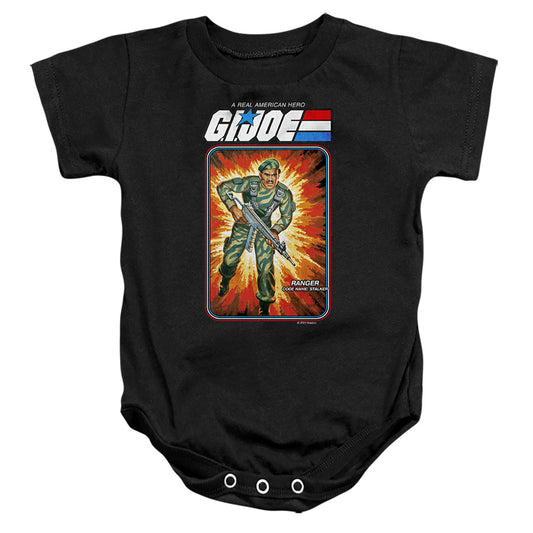 G.I. Joe Stalker Card Infant Baby Snapsuit Black