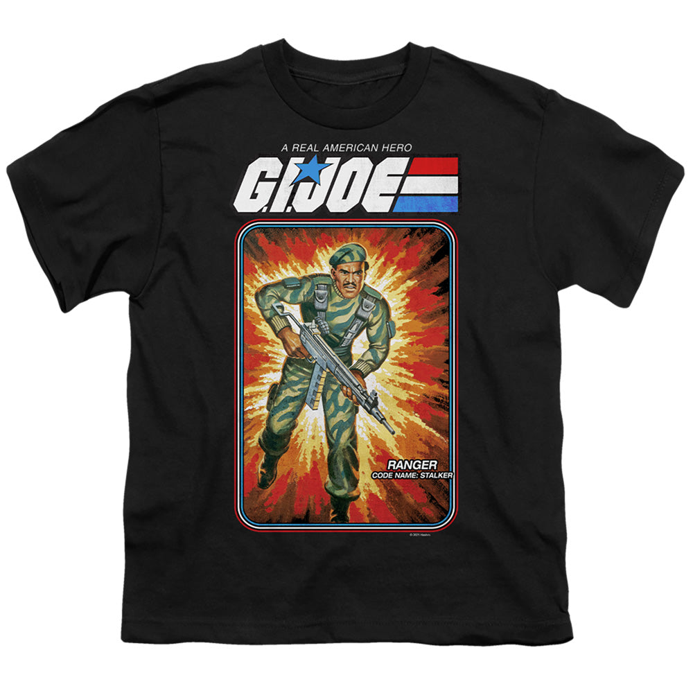 G.I. Joe Stalker Card Kids Youth T Shirt Black