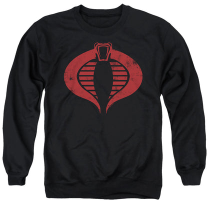 G.I. Joe Cobra Logo Mens Crewneck Sweatshirt Black