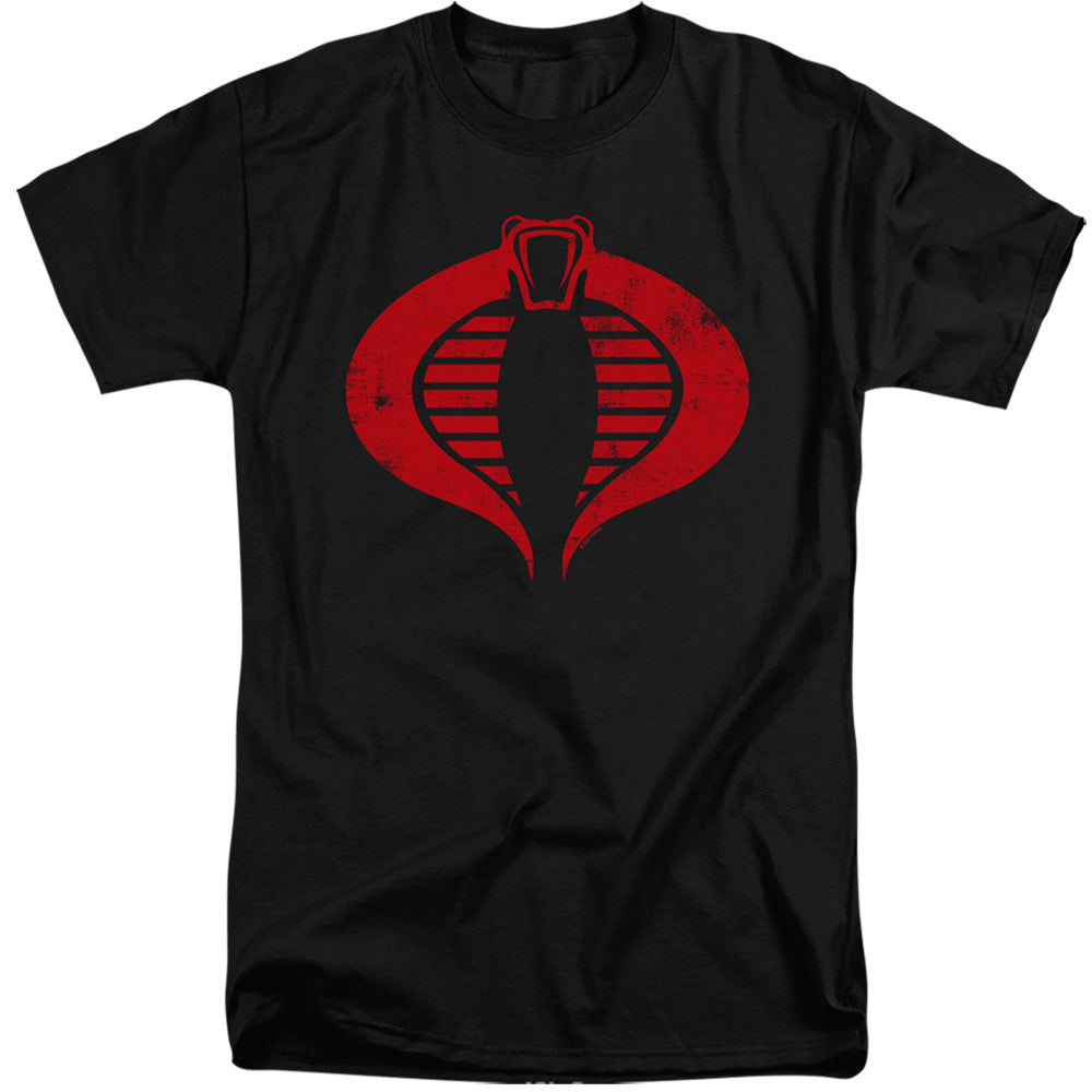 G.I. Joe Cobra Logo Mens Tall T Shirt Black