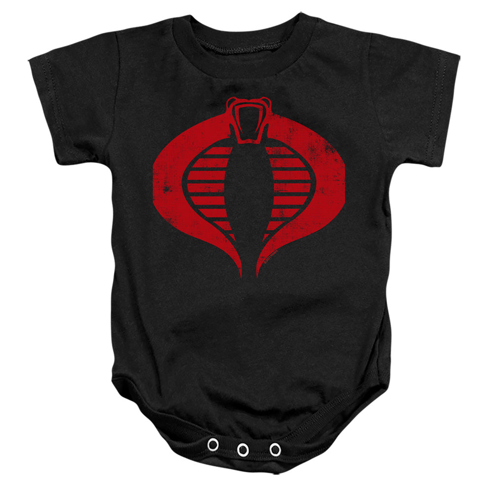 G.I. Joe Cobra Logo Infant Baby Snapsuit Black