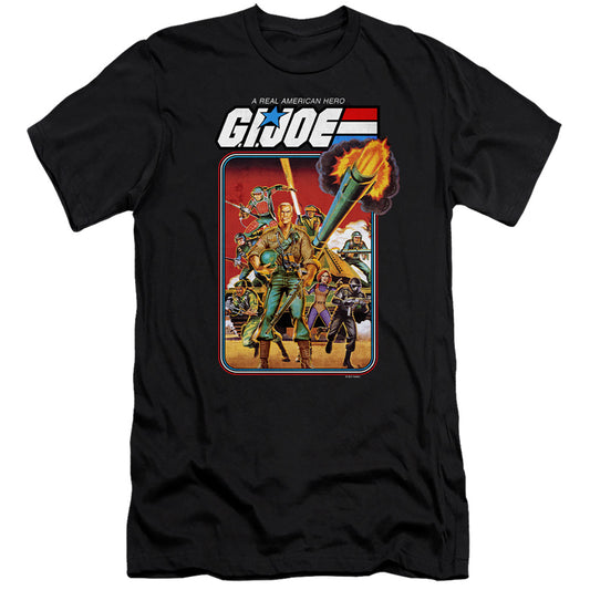 G.I. Joe Hero Group Premium Bella Canvas Slim Fit Mens T Shirt Black