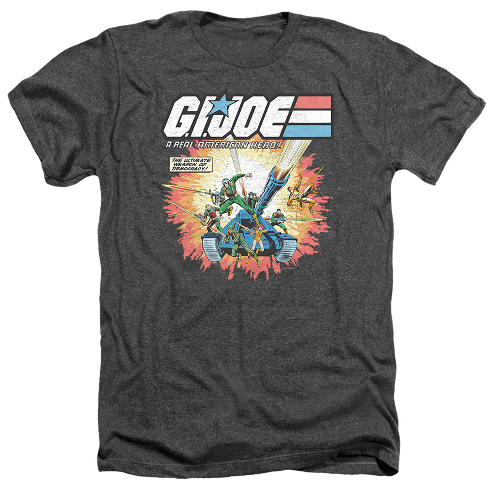 G.I. Joe Real American Hero Heather Mens T Shirt Charcoal