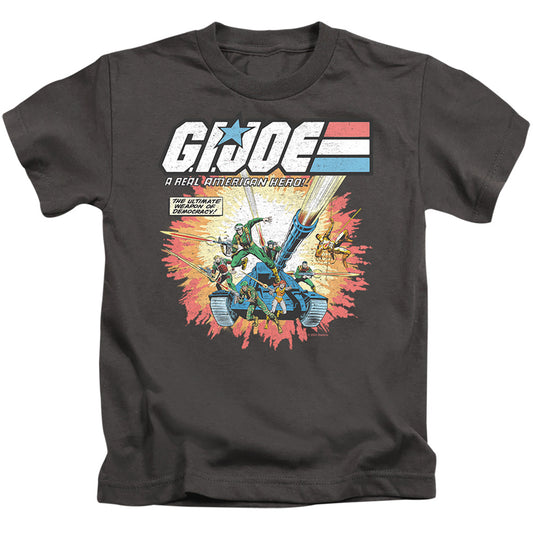 G.I. Joe Real American Hero Juvenile Kids Youth T Shirt Charcoal