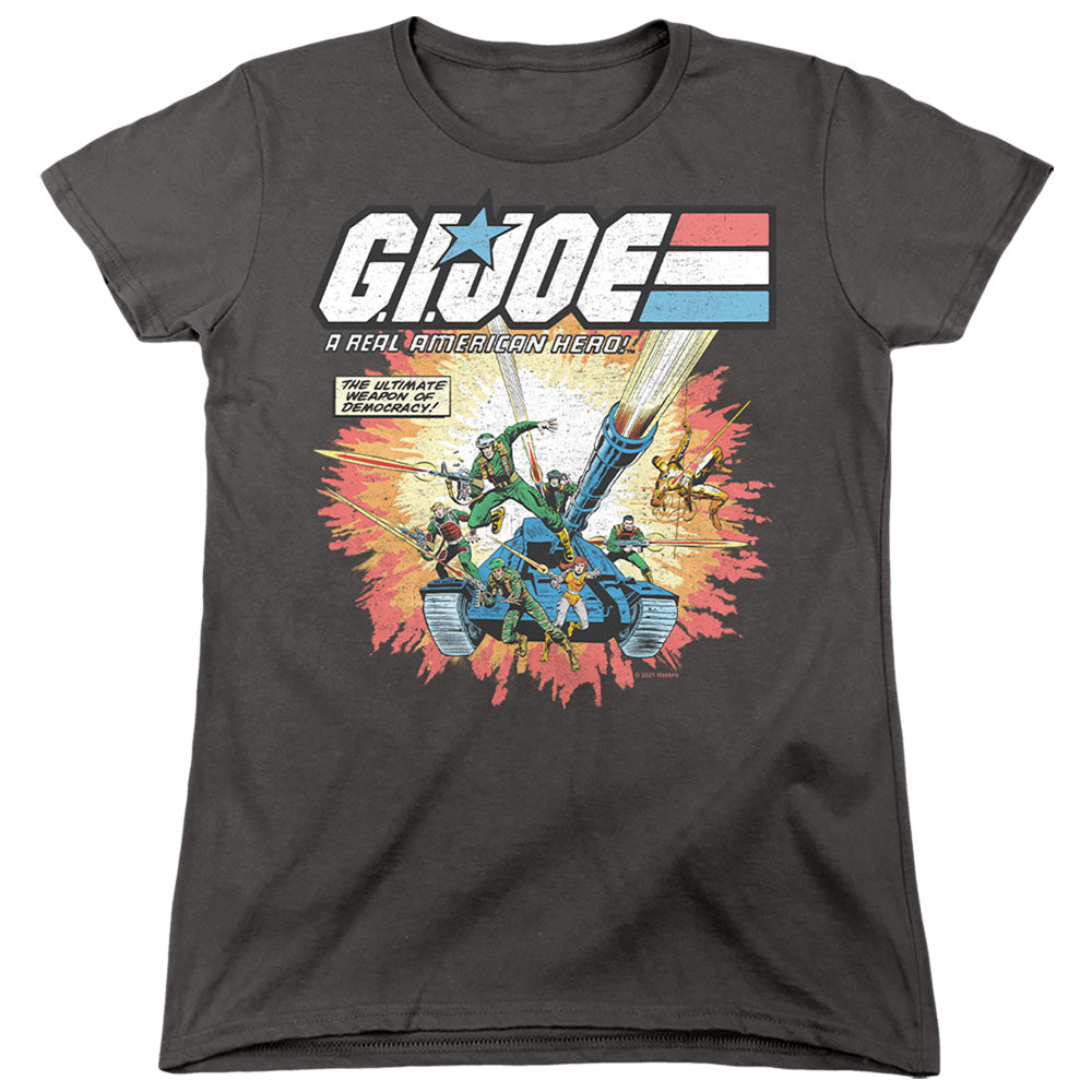 G.I. Joe Real American Hero Womens T Shirt Charcoal