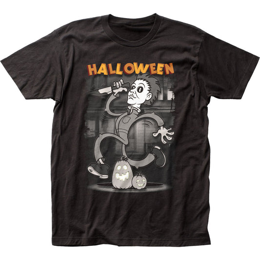 Halloween Rubberhose Mens T Shirt Black