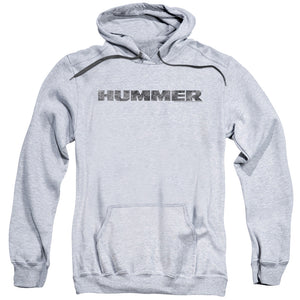 Hummer Distressed Hummer Logo Mens Hoodie Athletic Heather