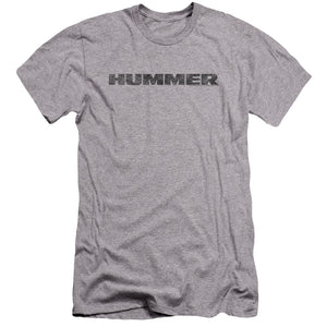 Hummer Distressed Hummer Logo Premium Bella Canvas Slim Fit Mens T Shirt Athletic Heather