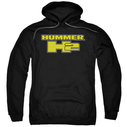 Hummer H2 Block Logo Mens Hoodie Black