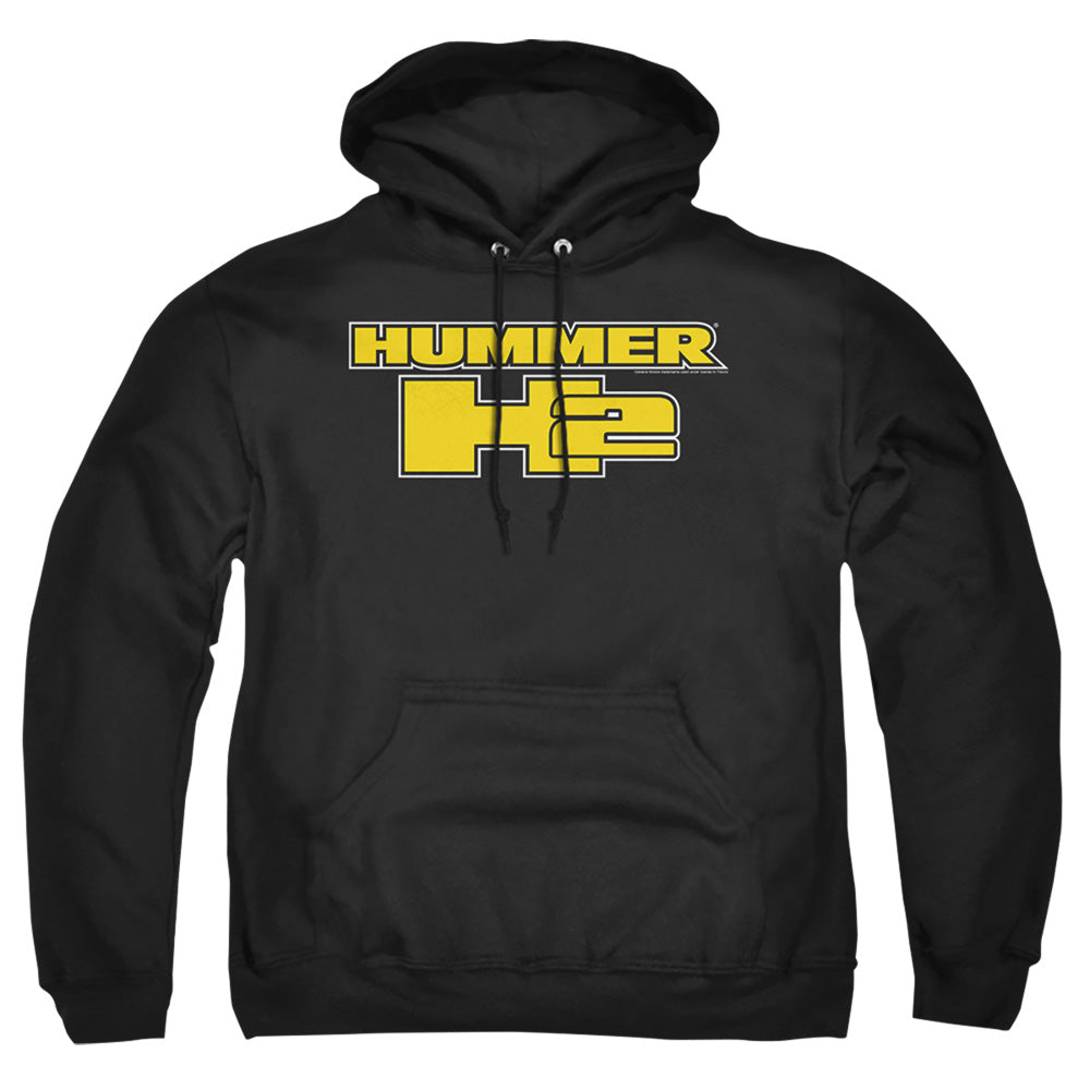 Hummer H2 Block Logo Mens Hoodie Black