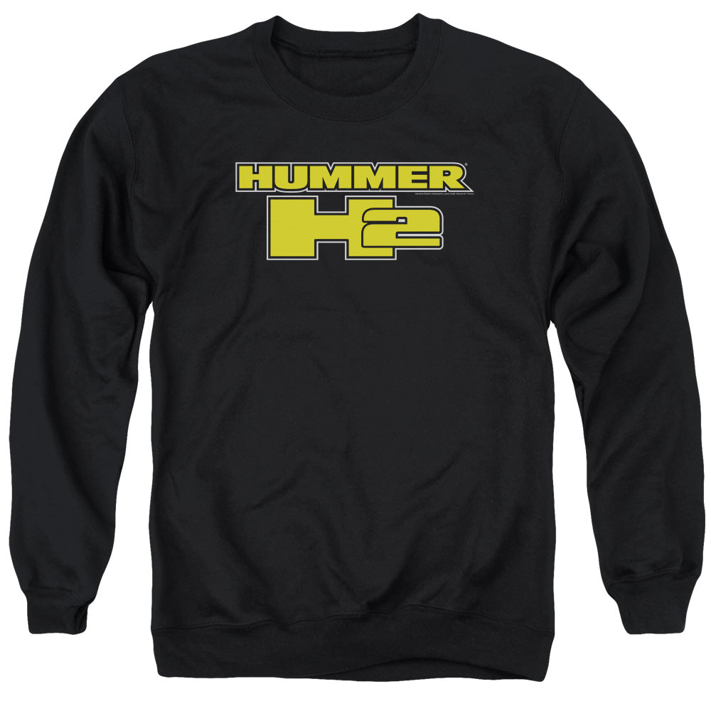 Hummer H2 Block Logo Mens Crewneck Sweatshirt Black