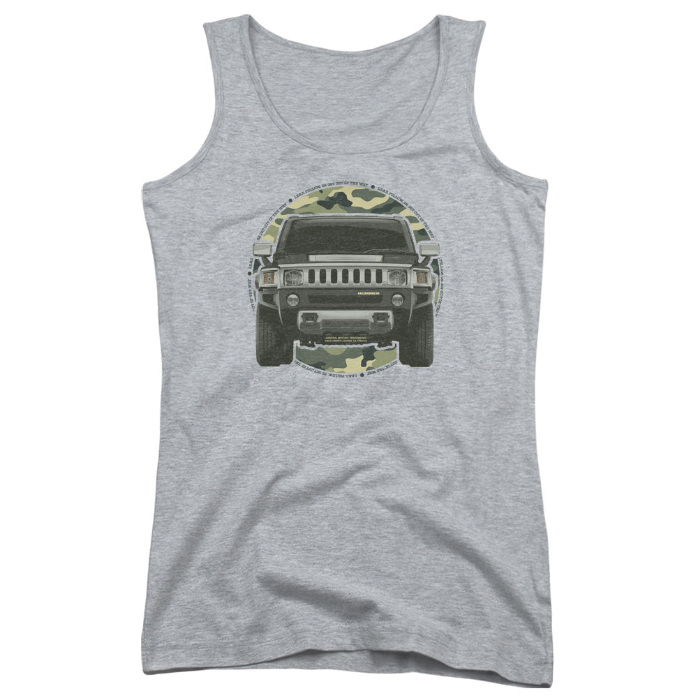 Hummer Lead or Follow Womens Tank Top Shirt Athletic Heather