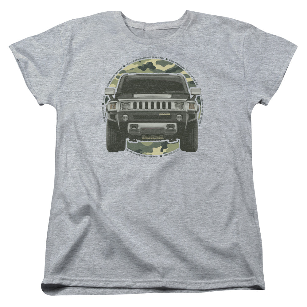 Hummer Lead or Follow Womens T Shirt Athletic Heather