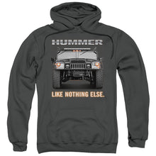 Load image into Gallery viewer, Hummer Like Nothing Else Mens Hoodie Charcoal