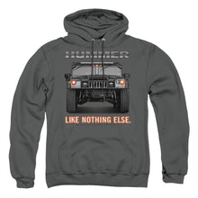 Load image into Gallery viewer, Hummer Like Nothing Else Mens Hoodie Charcoal