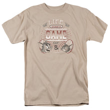 Load image into Gallery viewer, Tom And Jerry Life Is A Game Mens T Shirt Sand