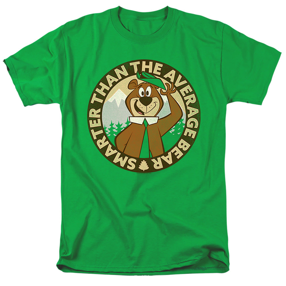 Yogi Bear Smarter Than Average Mens T Shirt Kelly Green