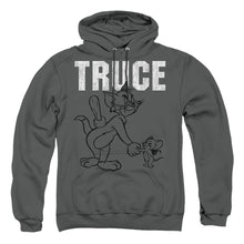 Load image into Gallery viewer, Tom And Jerry Truce Mens Hoodie Charcoal