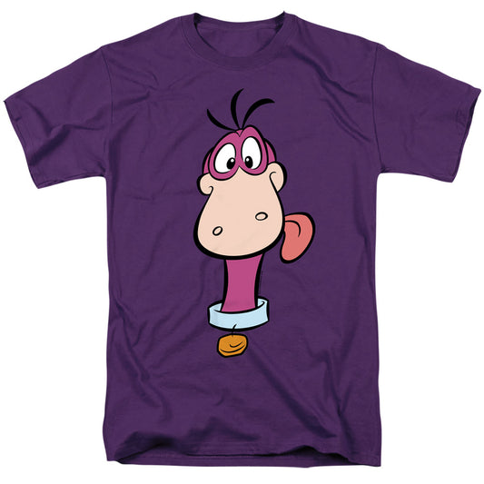 The Flintstones Dino Face Mens T Shirt Purple