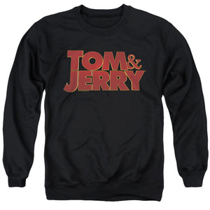 Tom And Jerry Movie Movie Logo Mens Crewneck Sweatshirt Black