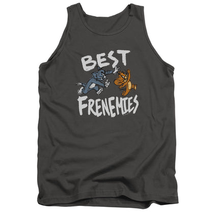 Tom And Jerry Movie Best Frenemies Mens Tank Top Shirt Charcoal