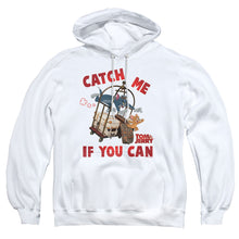 Load image into Gallery viewer, Tom And Jerry Movie Catch Me If You Can Mens Hoodie White