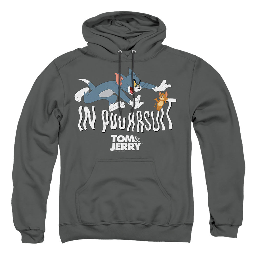 Tom And Jerry Movie In Pursuit Mens Hoodie Charcoal