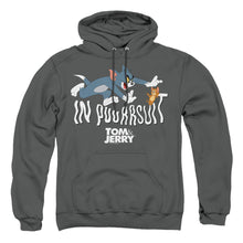 Load image into Gallery viewer, Tom And Jerry Movie In Pursuit Mens Hoodie Charcoal