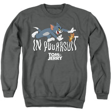 Load image into Gallery viewer, Tom And Jerry Movie In Pursuit Mens Crewneck Sweatshirt Charcoal