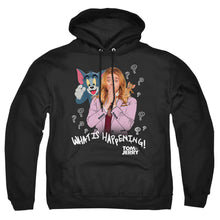 Load image into Gallery viewer, Tom And Jerry Movie What Is Happening Mens Hoodie Black