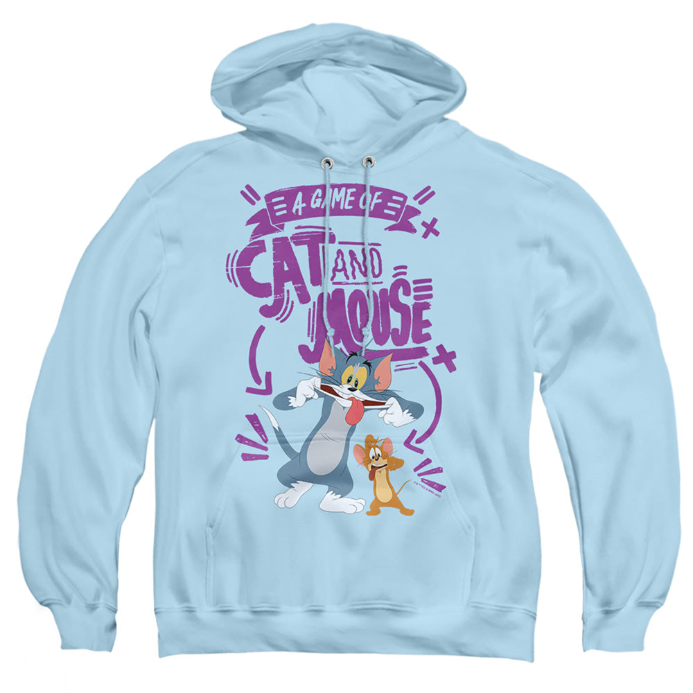 Tom And Jerry Movie Cat And Mouse Mens Hoodie Light Blue