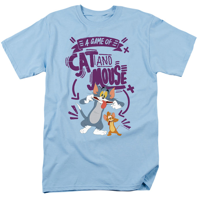 Tom And Jerry Movie Cat And Mouse Mens T Shirt Light Blue