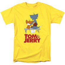 Load image into Gallery viewer, Tom And Jerry Movie Park Bench Mens T Shirt Yellow