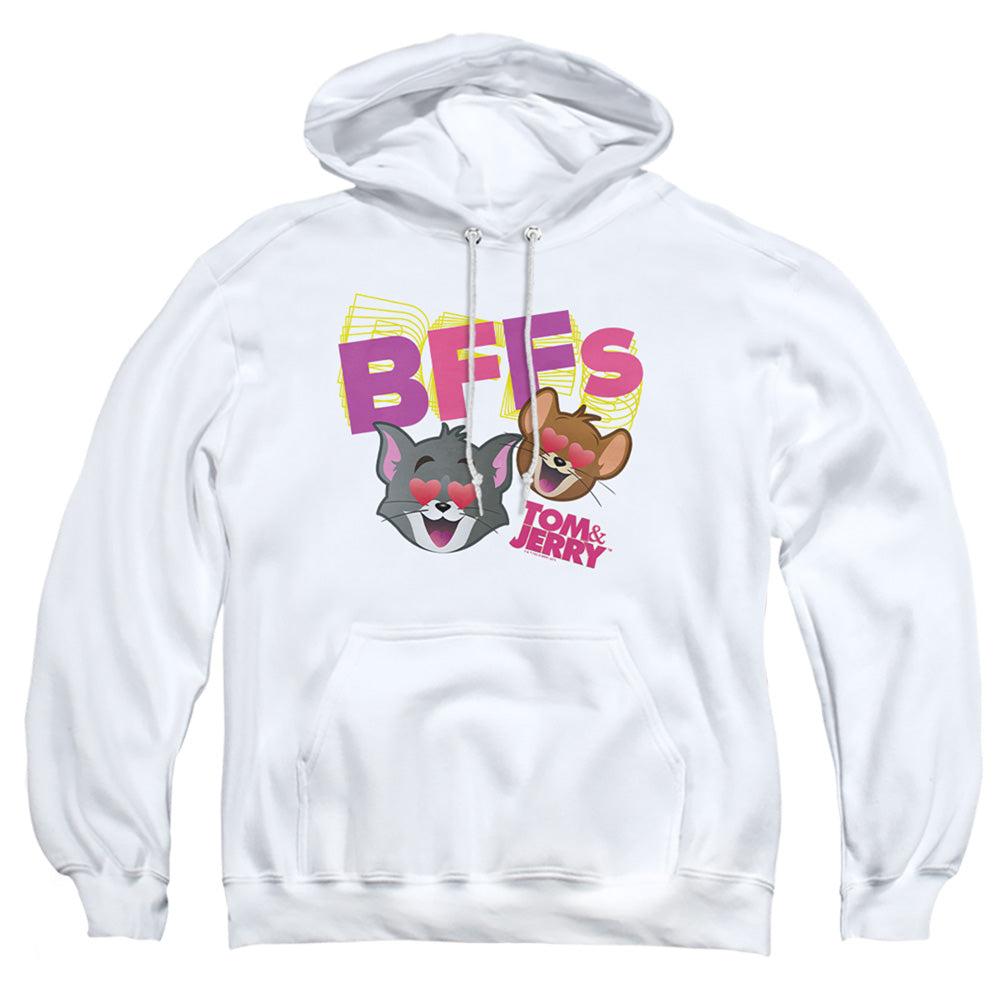 Tom And Jerry Movie Bffs Mens Hoodie White