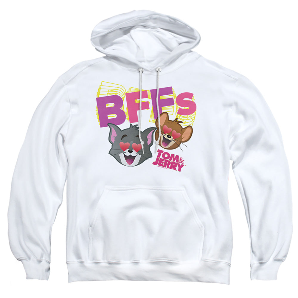 Tom And Jerry Movie Bffs Mens Hoodie White