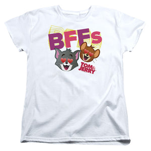 Tom And Jerry Movie Bffs Womens T Shirt White