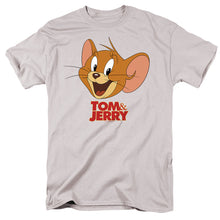 Load image into Gallery viewer, Tom And Jerry Movie Jerry Head Mens T Shirt Silver