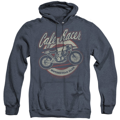 Honda Cafe Racer Mens Heather Hoodie Navy