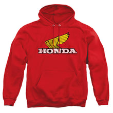 Load image into Gallery viewer, Honda Yellow Wing Logo Mens Hoodie Red