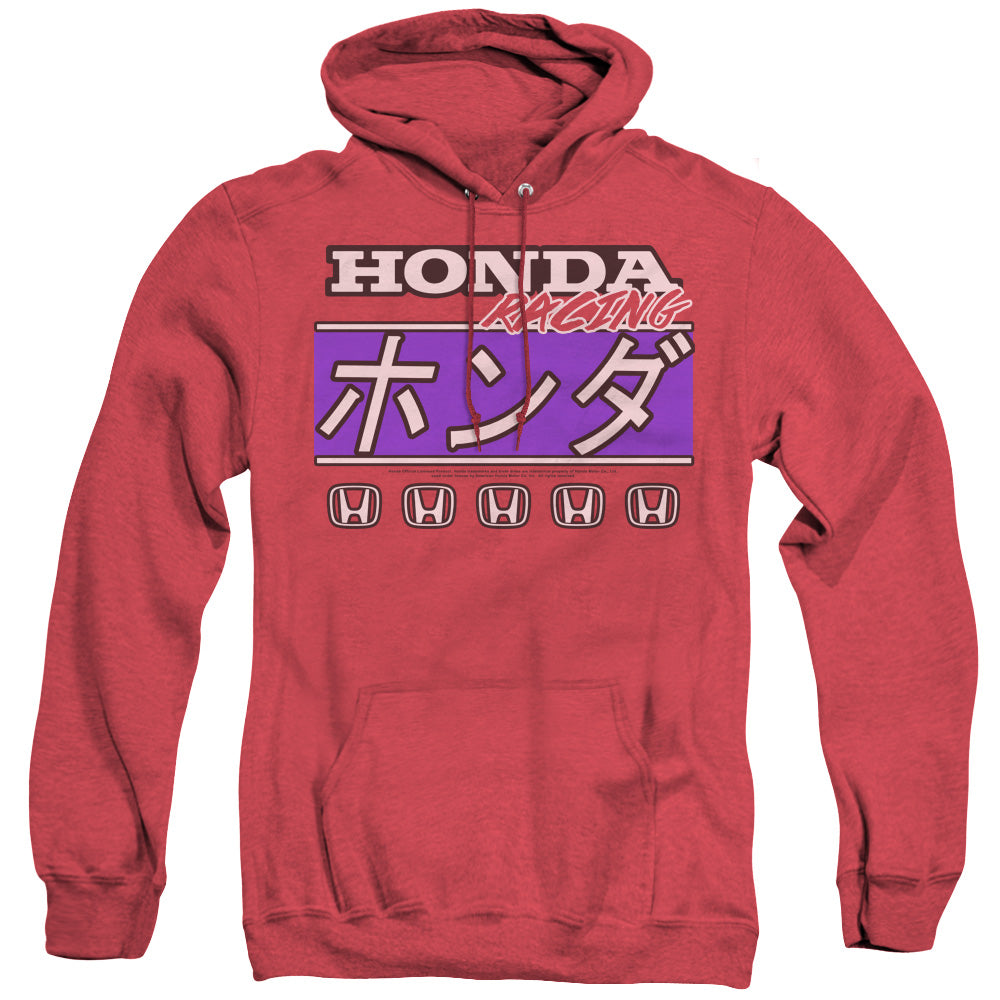 Honda Kanji Racing Mens Heather Hoodie Red