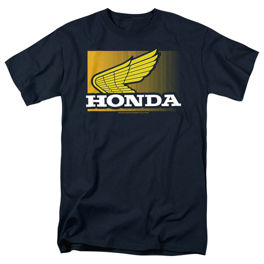 Honda Wing Gradient Mens T Shirt Navy