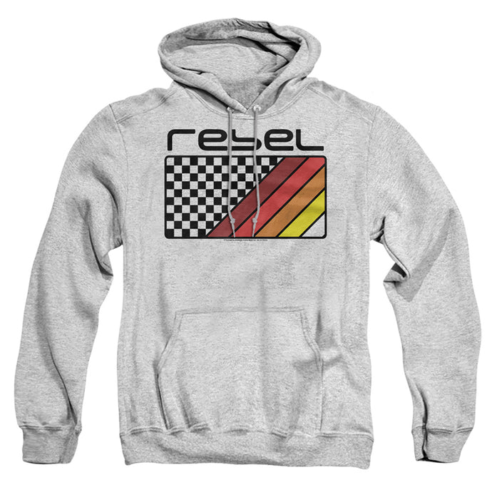 Honda Rebel Checkers And Stripes Mens Hoodie Athletic Heather