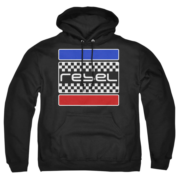 Honda Rebel Checkers Mens Hoodie Black