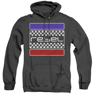 Honda Rebel Checkers Mens Heather Hoodie Black