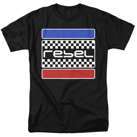 Honda Rebel Checkers Mens T Shirt Black