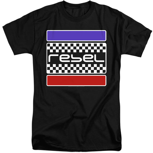 Honda Rebel Checkers Mens Tall T Shirt Black