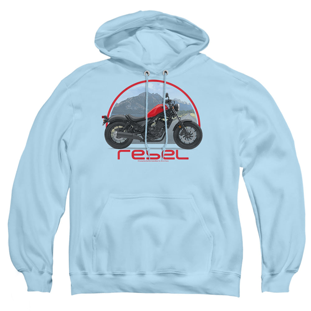 Honda Open Road Rebel Mens Hoodie Light Blue