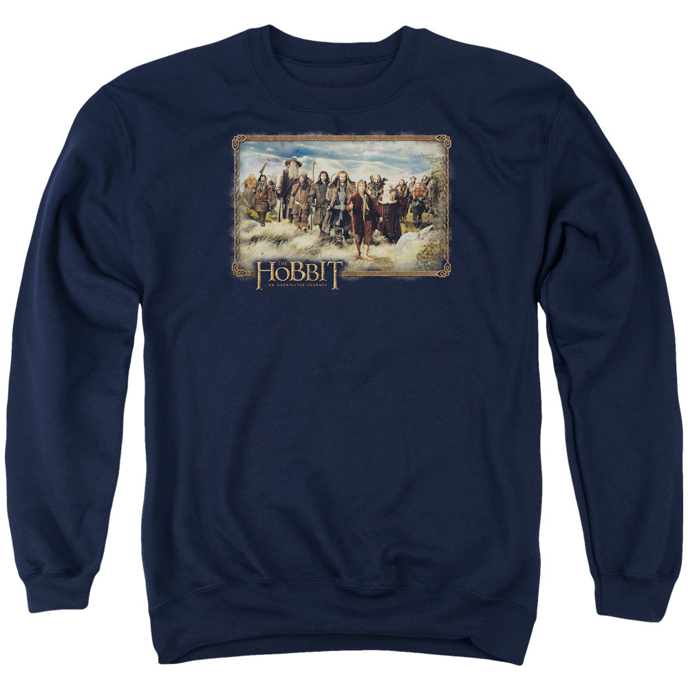 The Hobbit The Hobbit & Company Mens Crewneck Sweatshirt Navy Blue